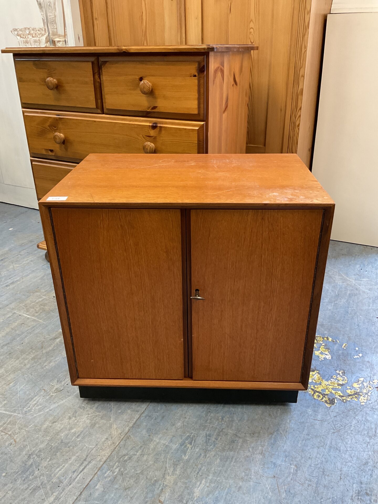 614 Mid century danish record cabinet