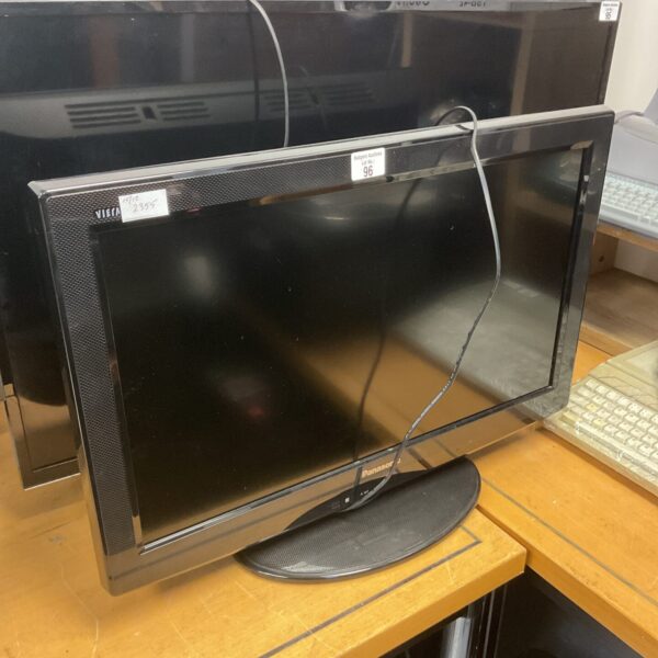 Front view of a Panasonic 26 inch HD television for parts.