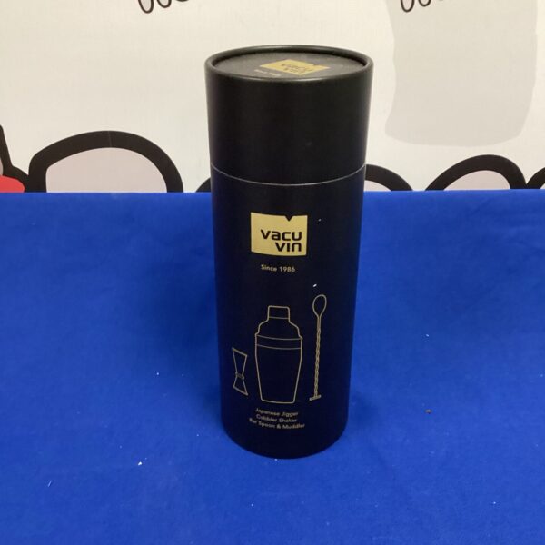 Vacu Vin cocktail shaker set in box, vintage barware.
