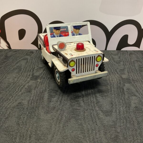 Vintage Daiya tin police jeep, collectible toy car