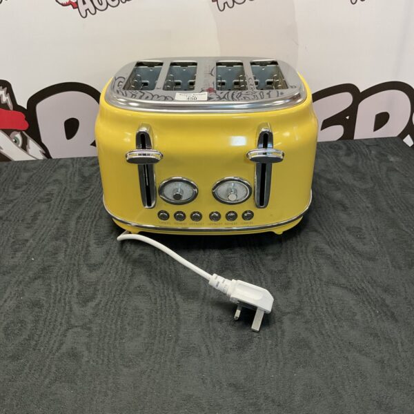 Stylish vintage Dunelm toaster with chrome finish.