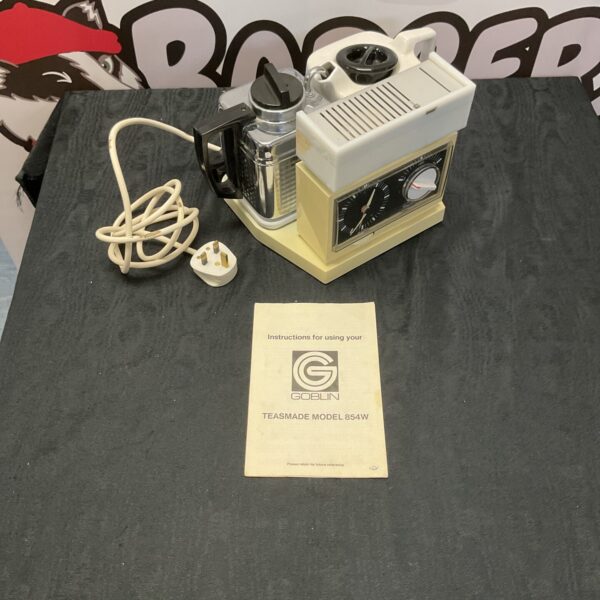 Vintage Goblin Teasmade model 854w in cream plastic.