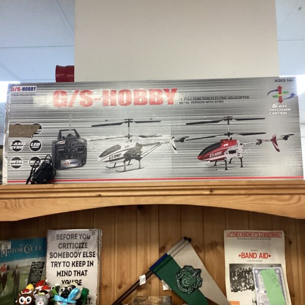 Vintage G/S Hobby RC helicopter in original packaging.