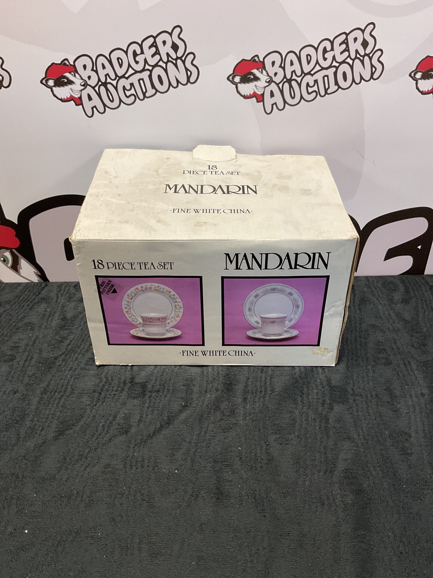 485 18 piece mandarin tea set (fine white china)