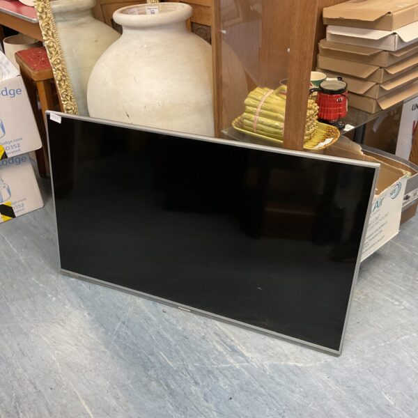 Front view of a Panasonic 42” HD flat screen television.