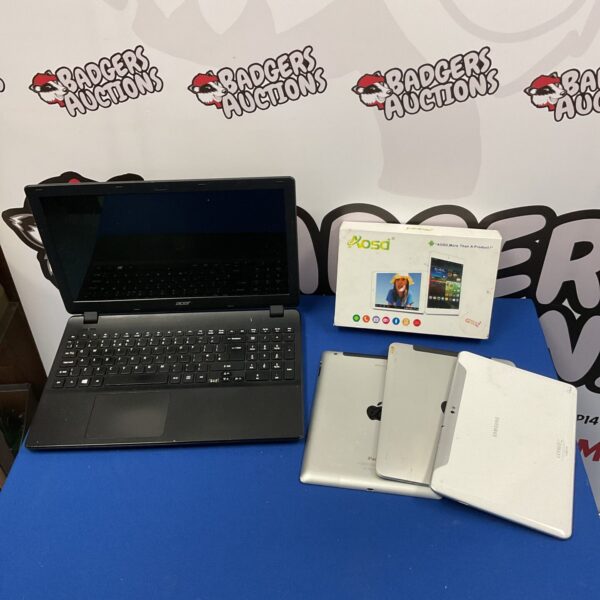 Acer laptop and Apple iPads lot for sale.