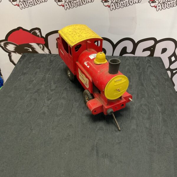 Vintage red Triang Puff Puff train locomotive for collectors.