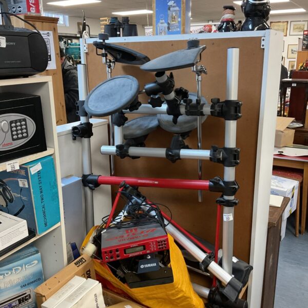 Yamaha DTXpress III electronic drum kit with pads and hardware.