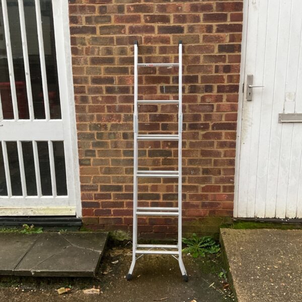 Used Werner abru aluminium ladder for home and garden use.