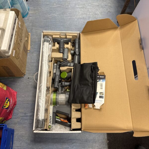 Used Vax Slimvac cordless vacuum cleaner on display.