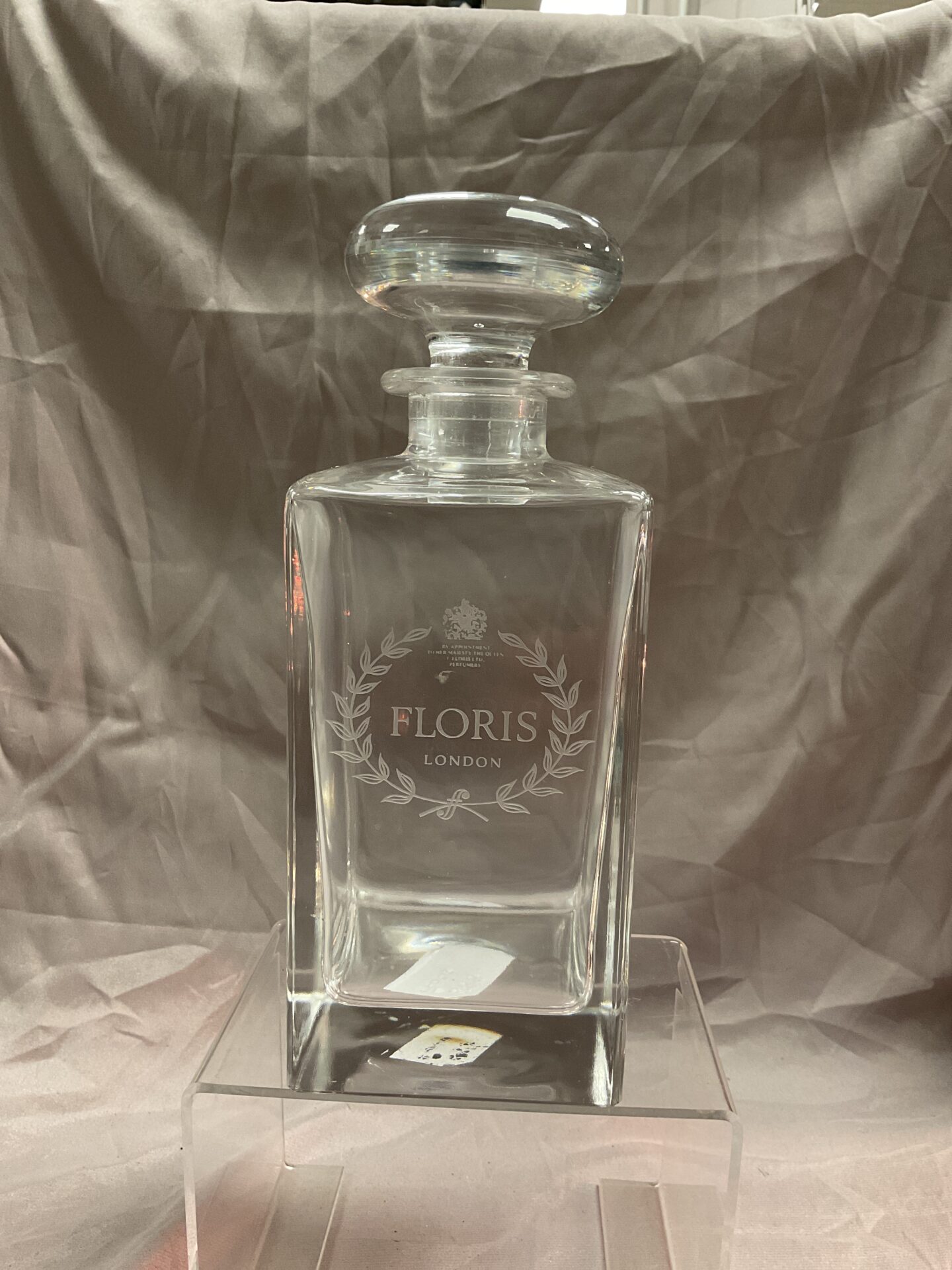 955 Large floris London 9” perfume bottle