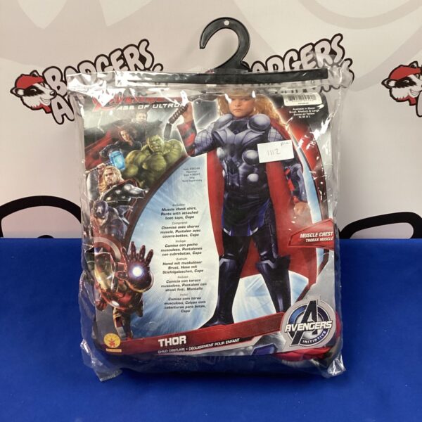 Front view of a Marvel Age of Ultron Thor costume for kids.