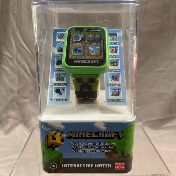 Colourful Minecraft touch screen watch with camera function.
