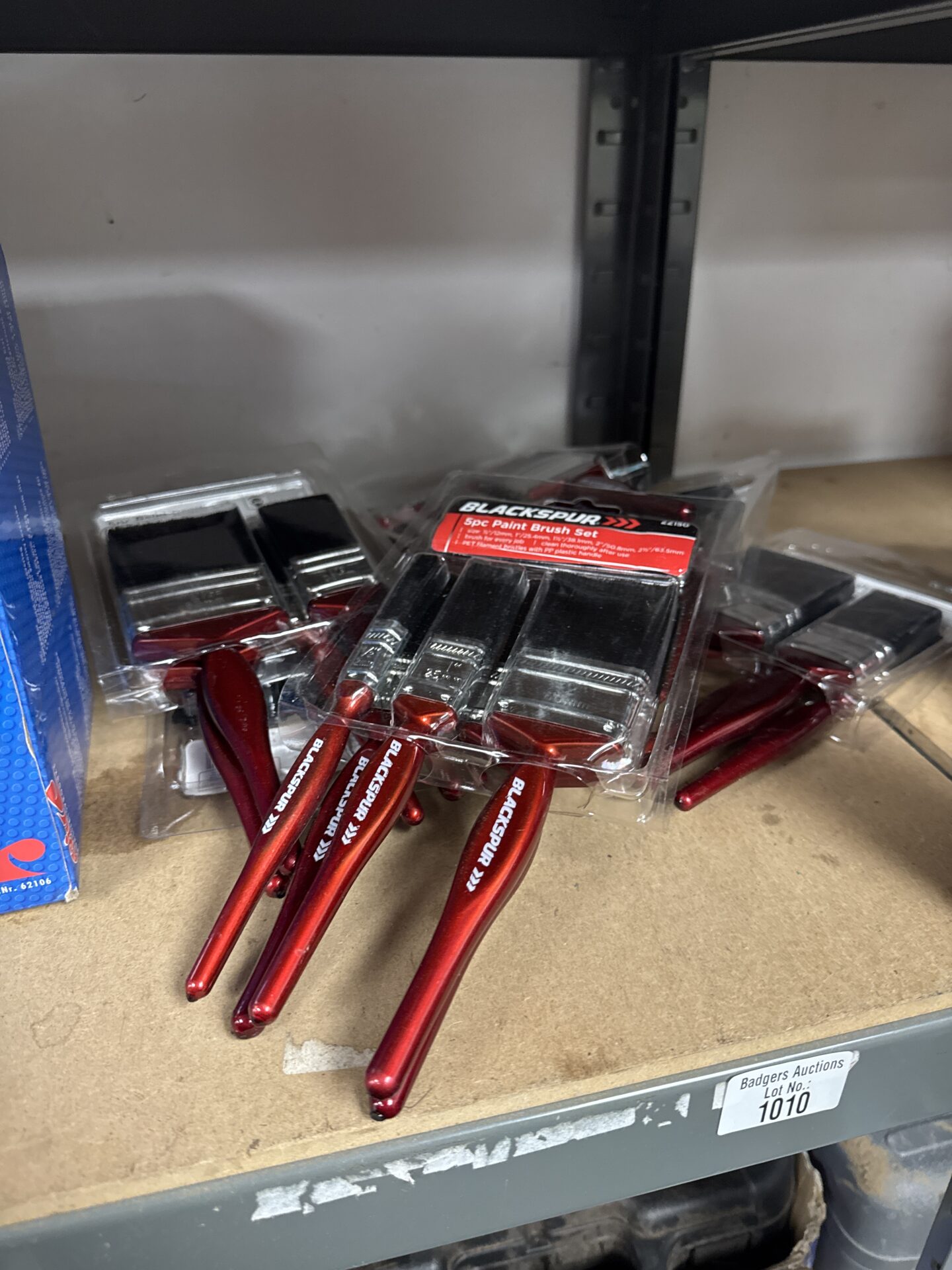 1010 Six new packs of blackspur 5pc paint brushes