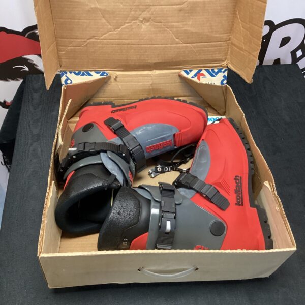 Vintage Koflach ski boots size 8.5 for winter sports.