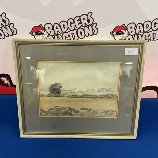 S Roger watercolour painting of a rural landscape near Pulborough.