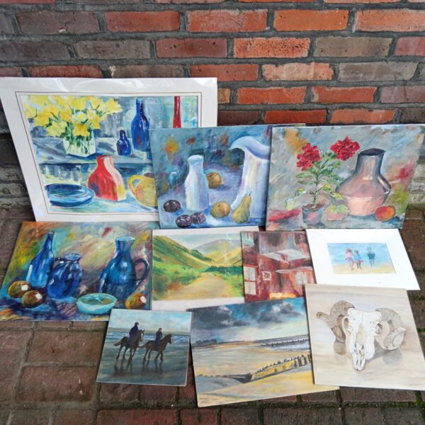 Vibrant landscape painting by Bill Hester, showcasing expressive brushwork.
