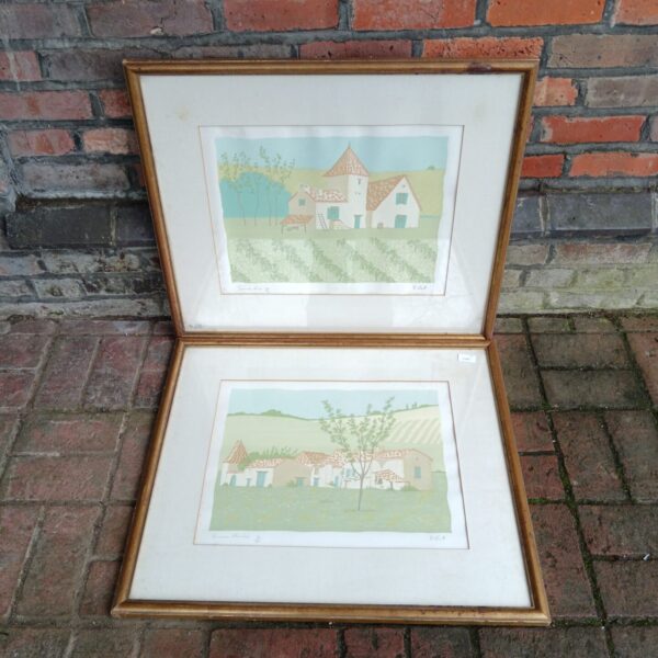 D Bart limited edition prints, "Summer Meadow" and "Summer Vines" landscape art.
