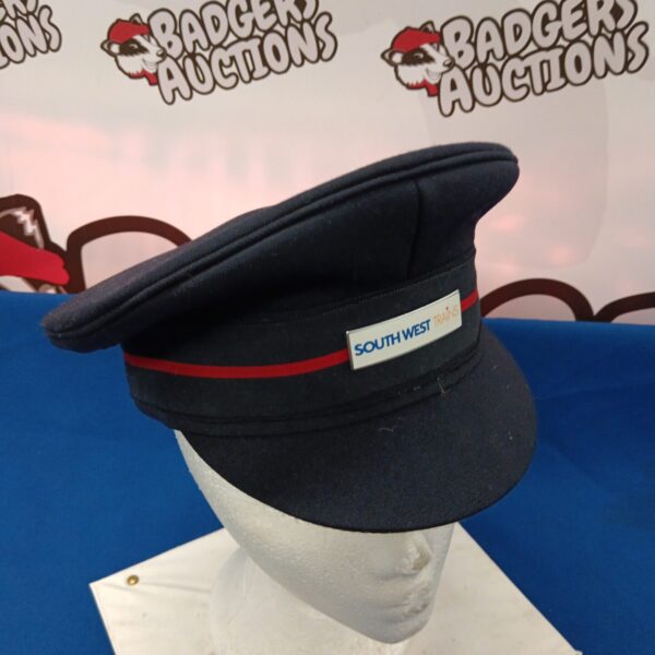 Vintage South West Trains driver’s hat, a classic railway cap.