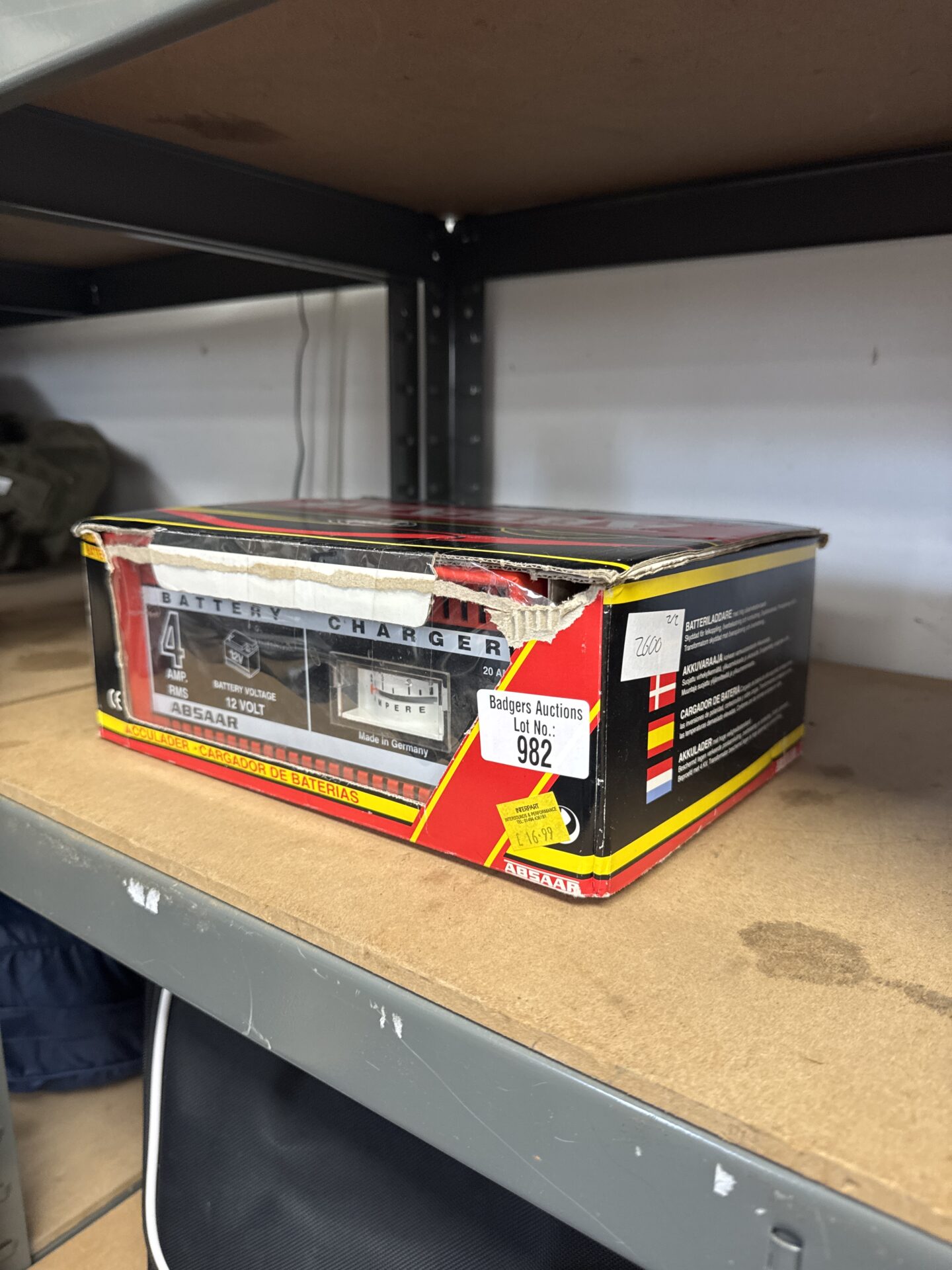 982 Absaar car battery charger