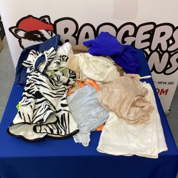 Ladies clothing bundle featuring colourful summer tops and casual wear.