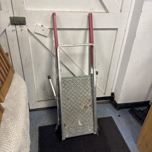 Vintage Beldray folding step ladder for household use.