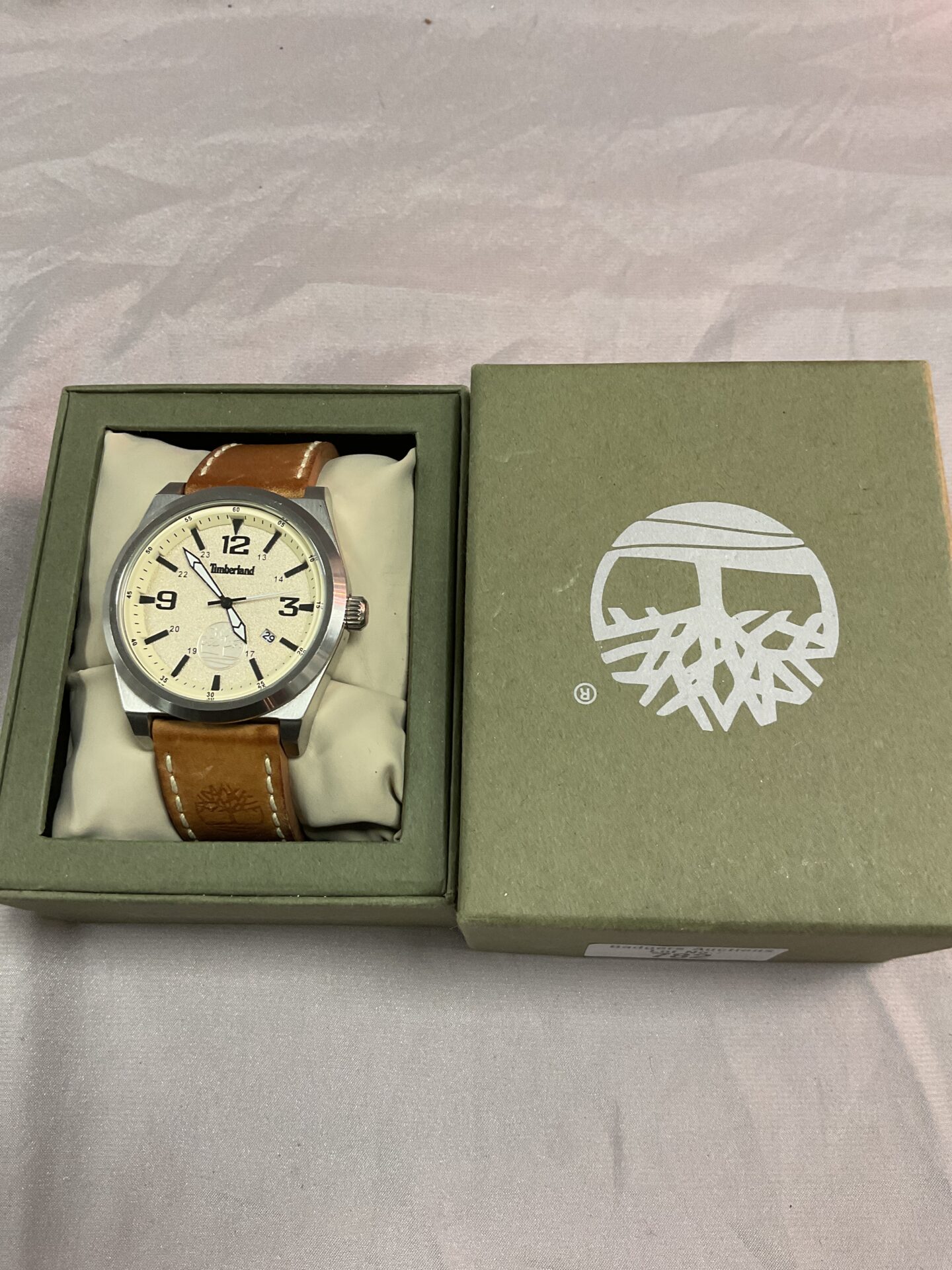 782 Boxed timberland gents wristwatch working