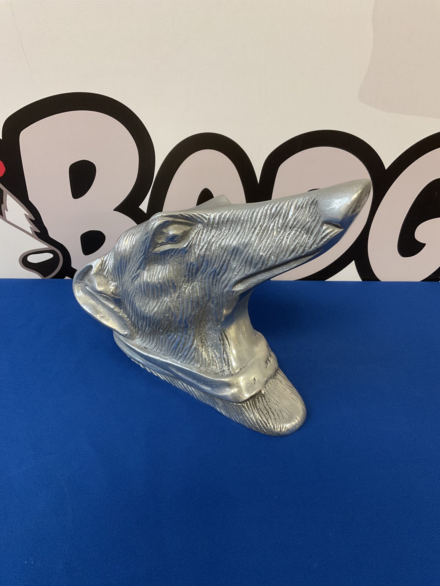 054 Cast aluminium greyhound wall bust
