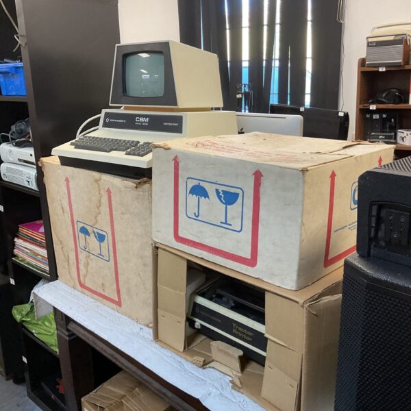 Vintage Commodore CBM 3032 computer system with printer.