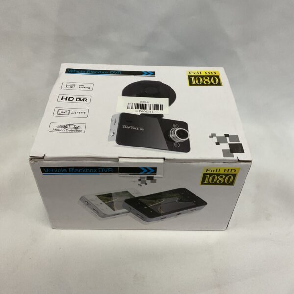 Full HD 1080p vehicle dash camera for recording driving footage.