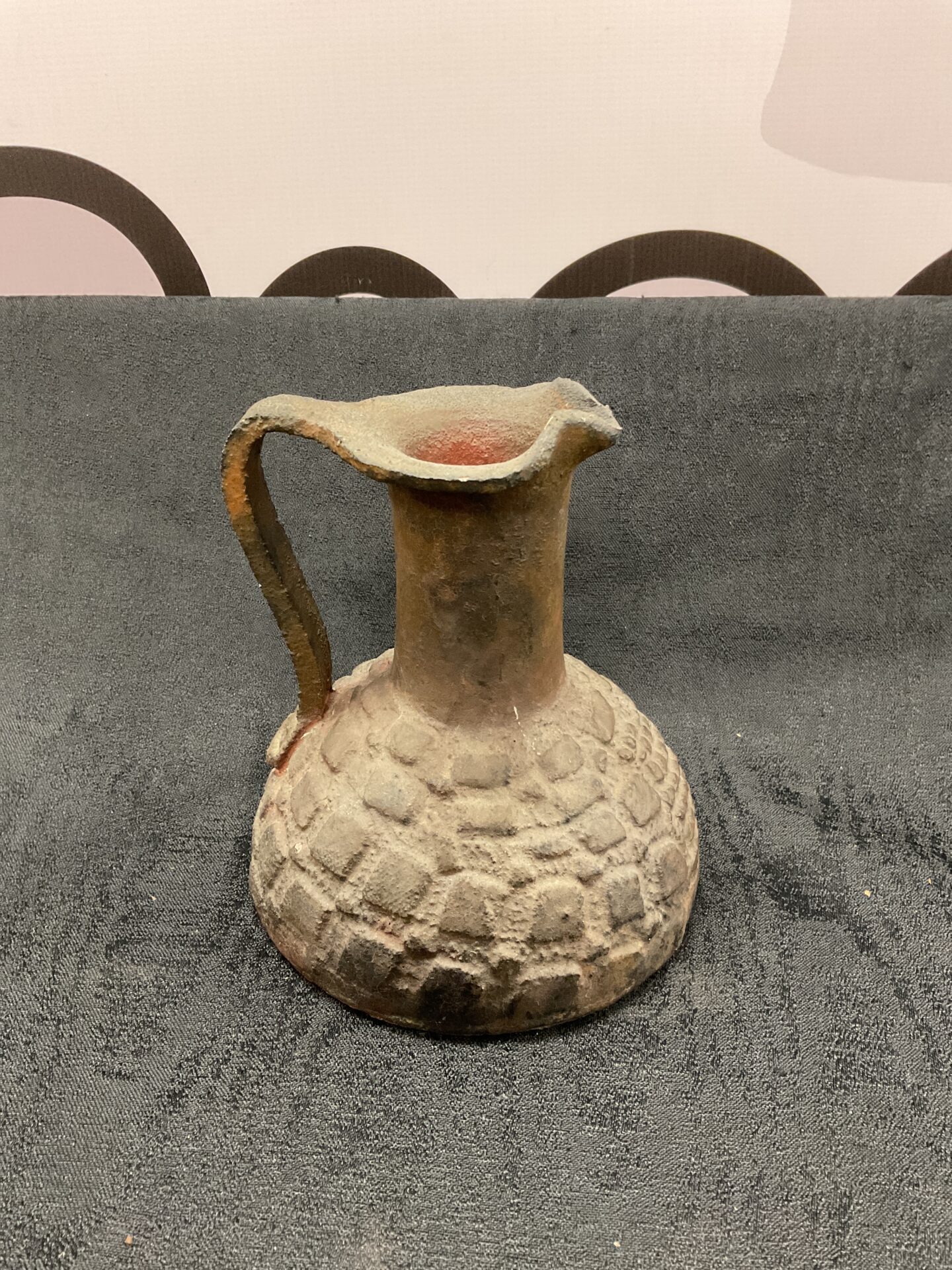 048 Heavy fired Studio pottery jug