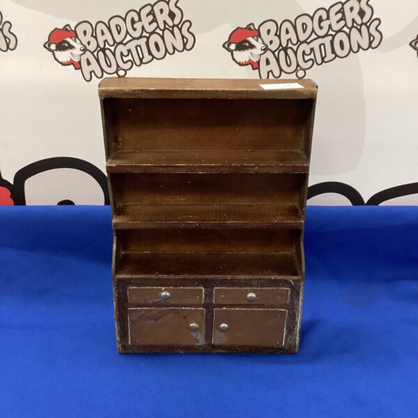 Vintage miniature apprentice cabinet with single door.