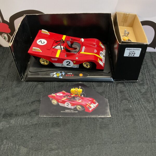 Vintage Ferrari 312P model kit in original packaging.