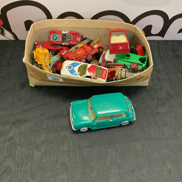 Mixed lot of vintage diecast model cars including Corgi and Matchbox.