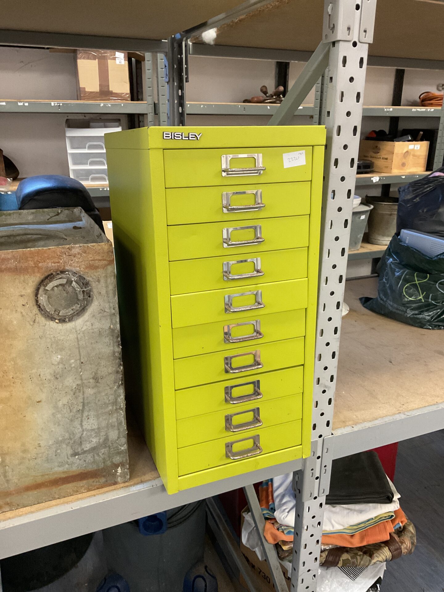 1084 Bisley 10 drawer metal machinists cabinet