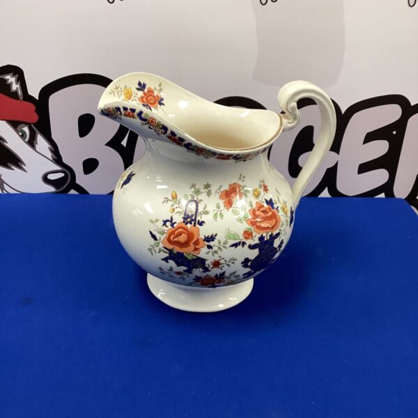 Large antique Foochou porcelain jug with floral decoration.