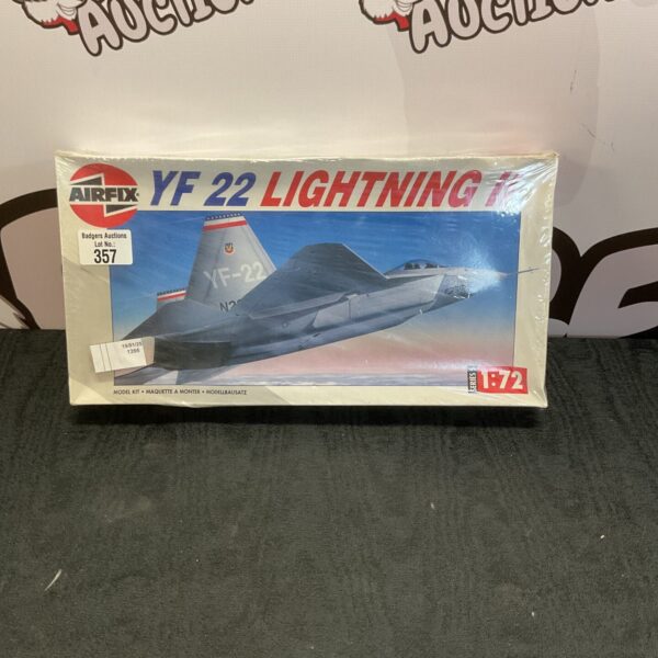 Sealed Airfix YF-22 Lightning II model kit for collectors.