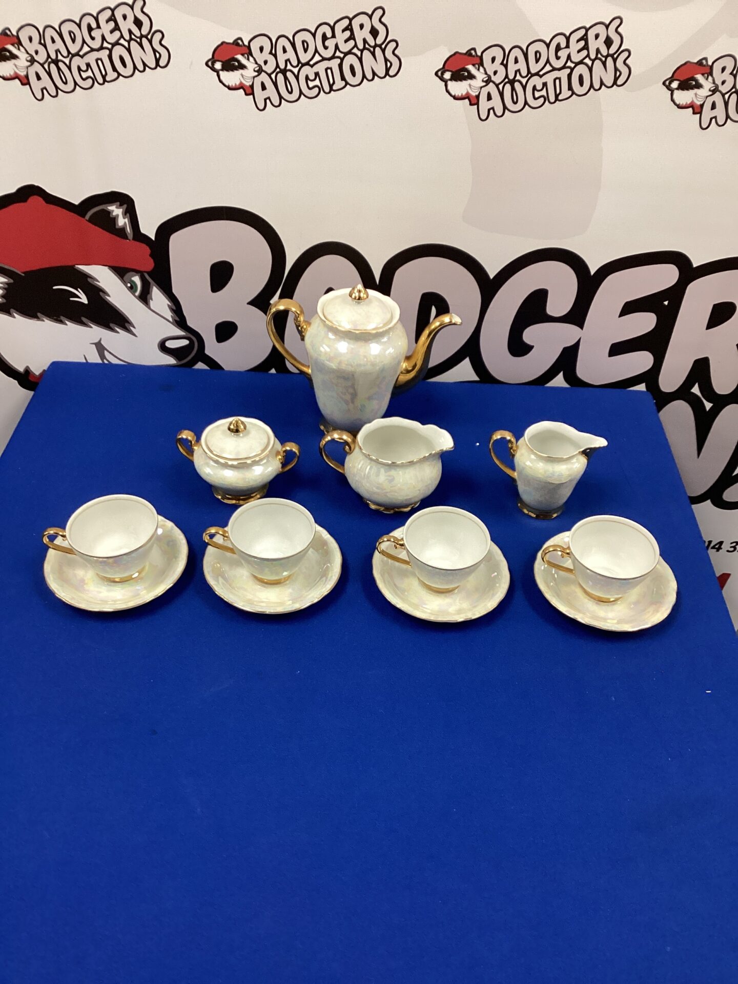 289 Czechoslovacian Porcelain Coffee Set