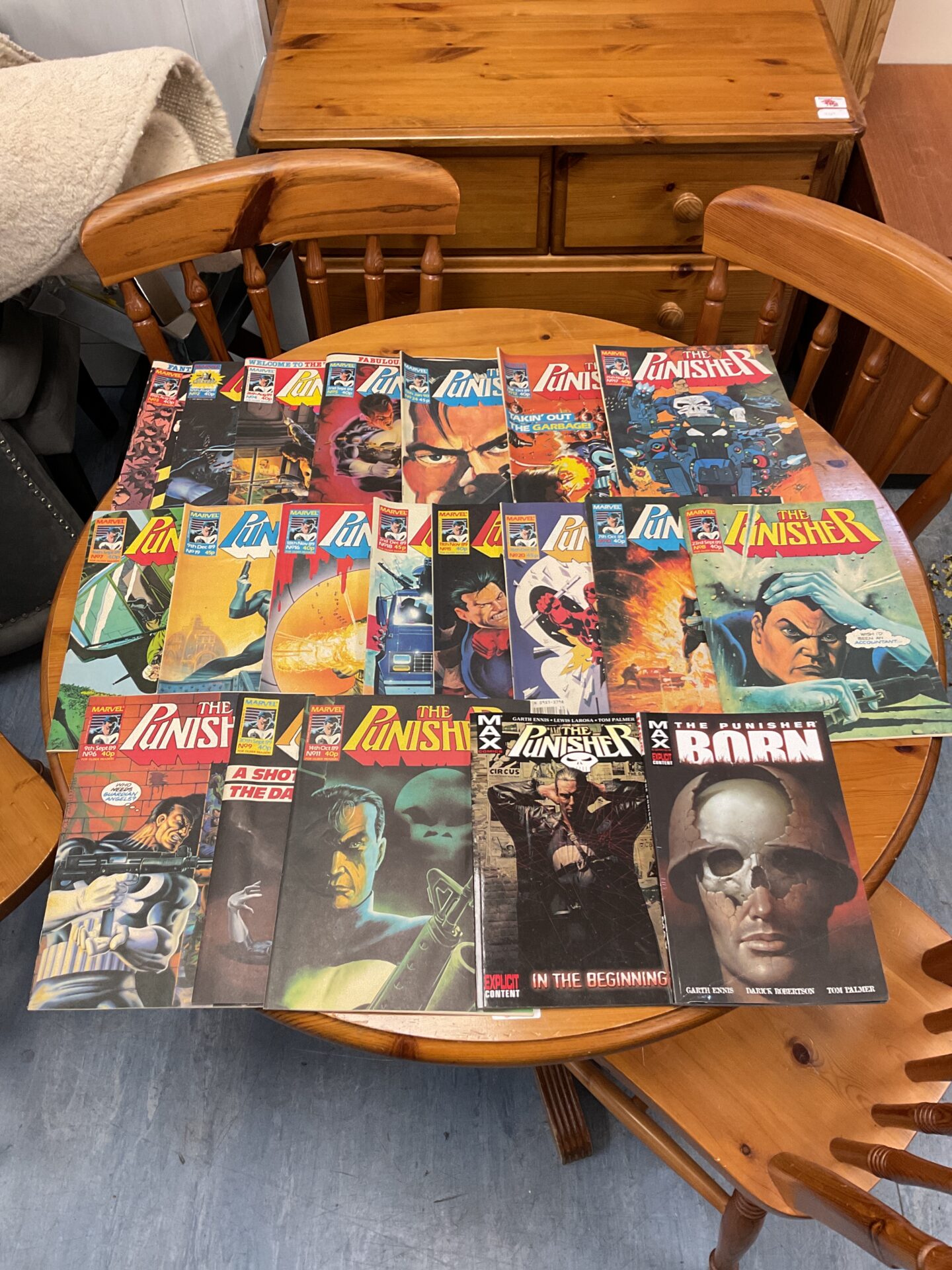 526 Collection of marvel the punisher comics