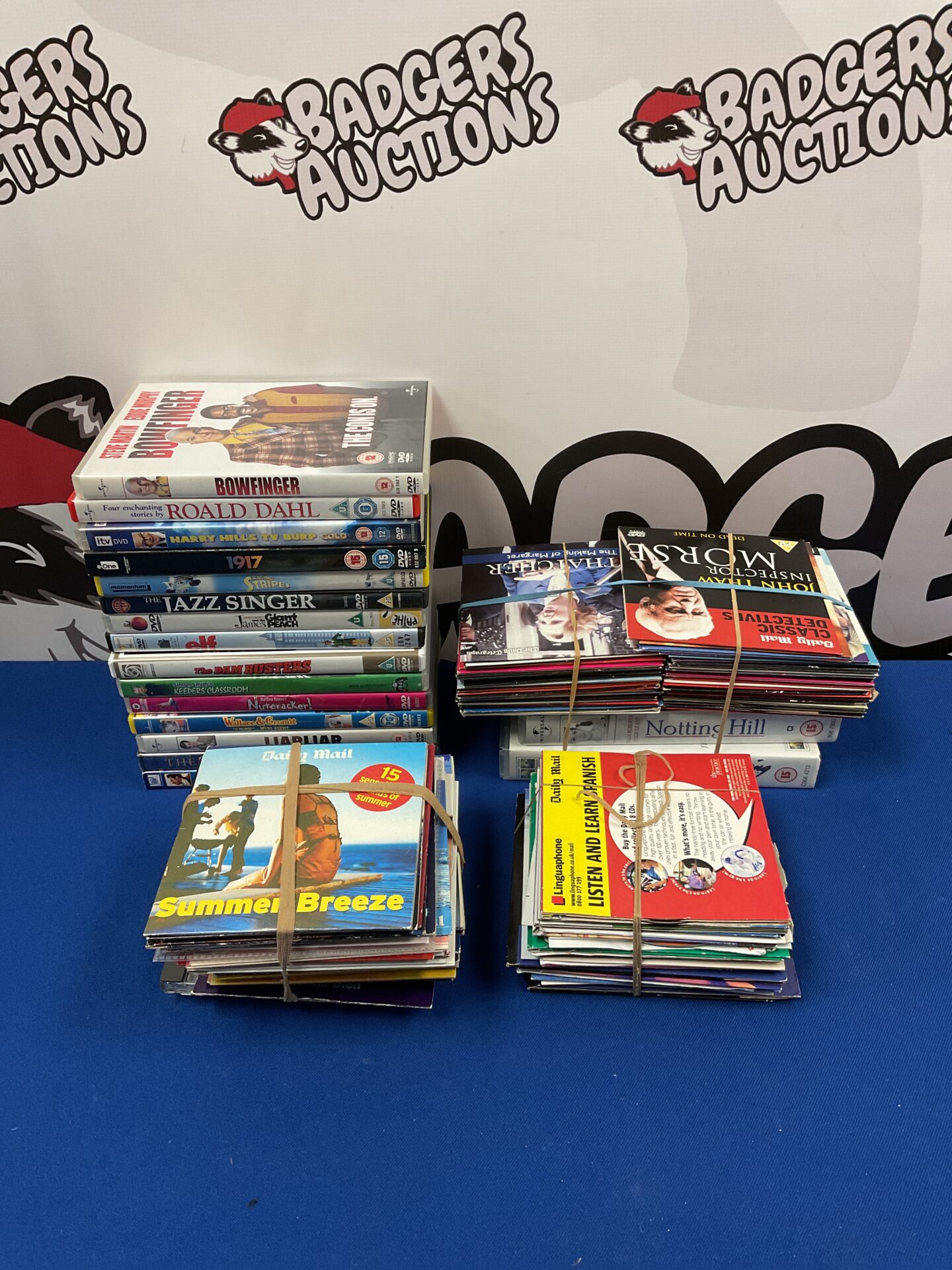 150 Selection of dvds, cds, & vhs