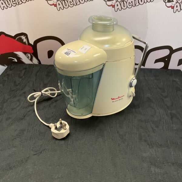 Vintage Moulinex juice extractor in used condition.