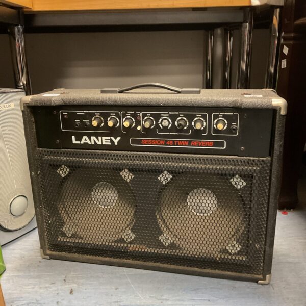 Vintage Laney Session 45 Twin Reverb guitar amplifier in used condition.