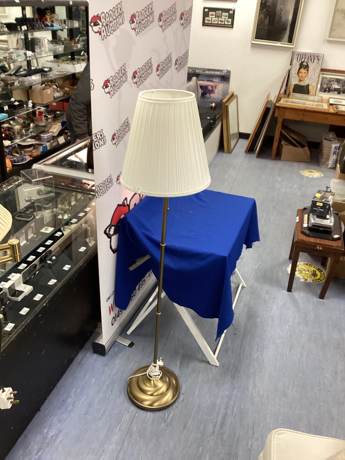 638 Tall Brushed brass Standard Lamp