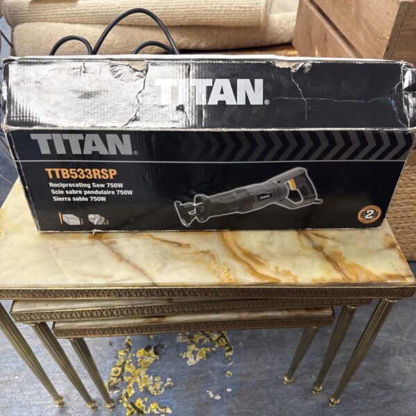 Titan TTB533RSP reciprocating saw, a corded power tool.