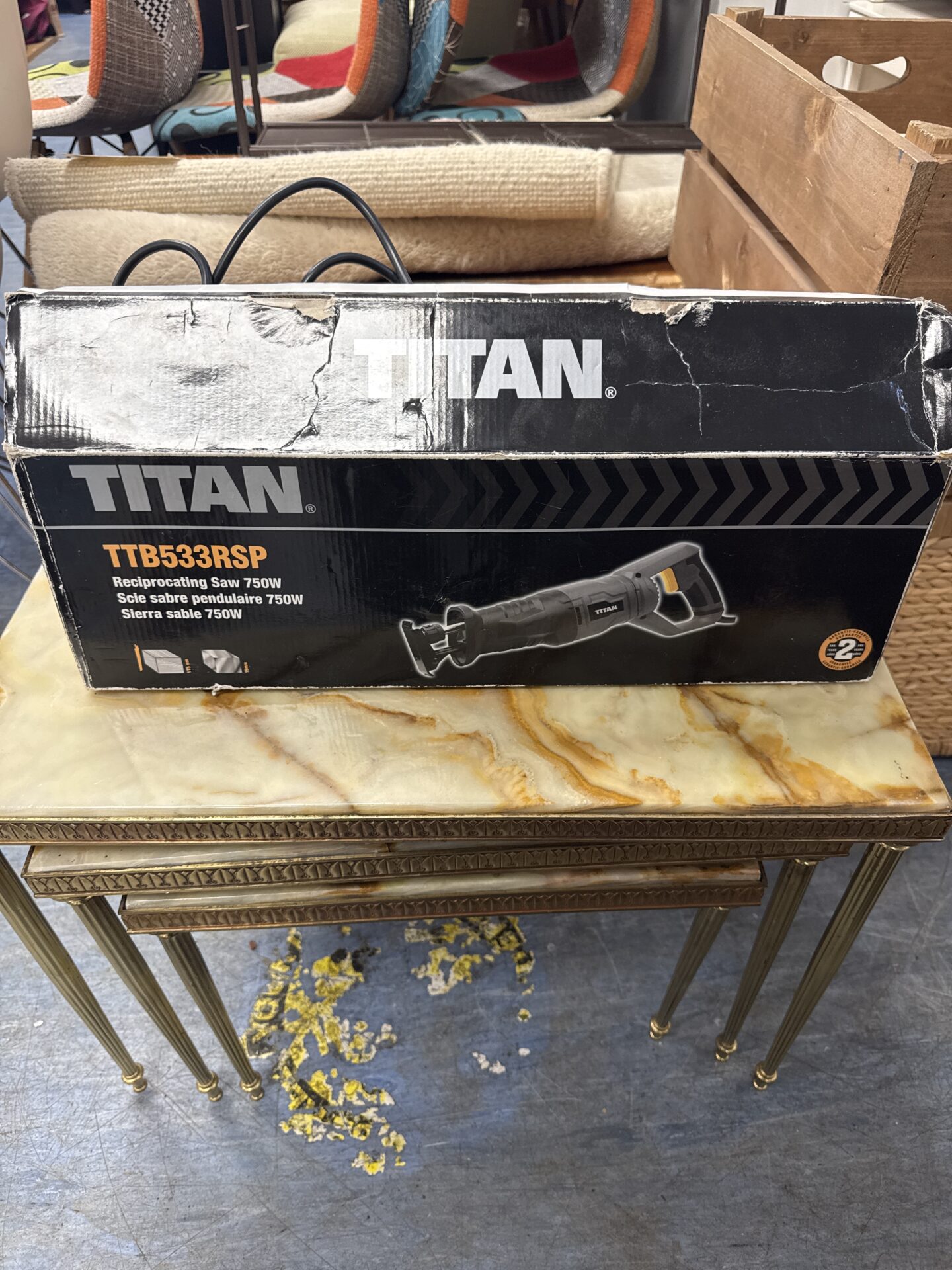 955 Titan ttb533rsp reciprocating saw – working but needs blade