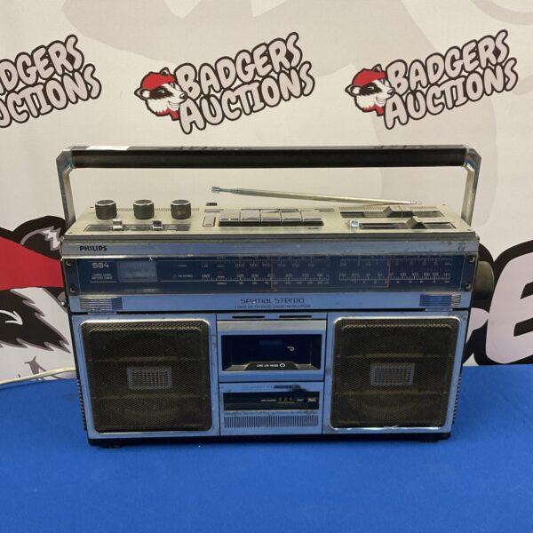 Vintage Philips spatial stereo radio cassette player