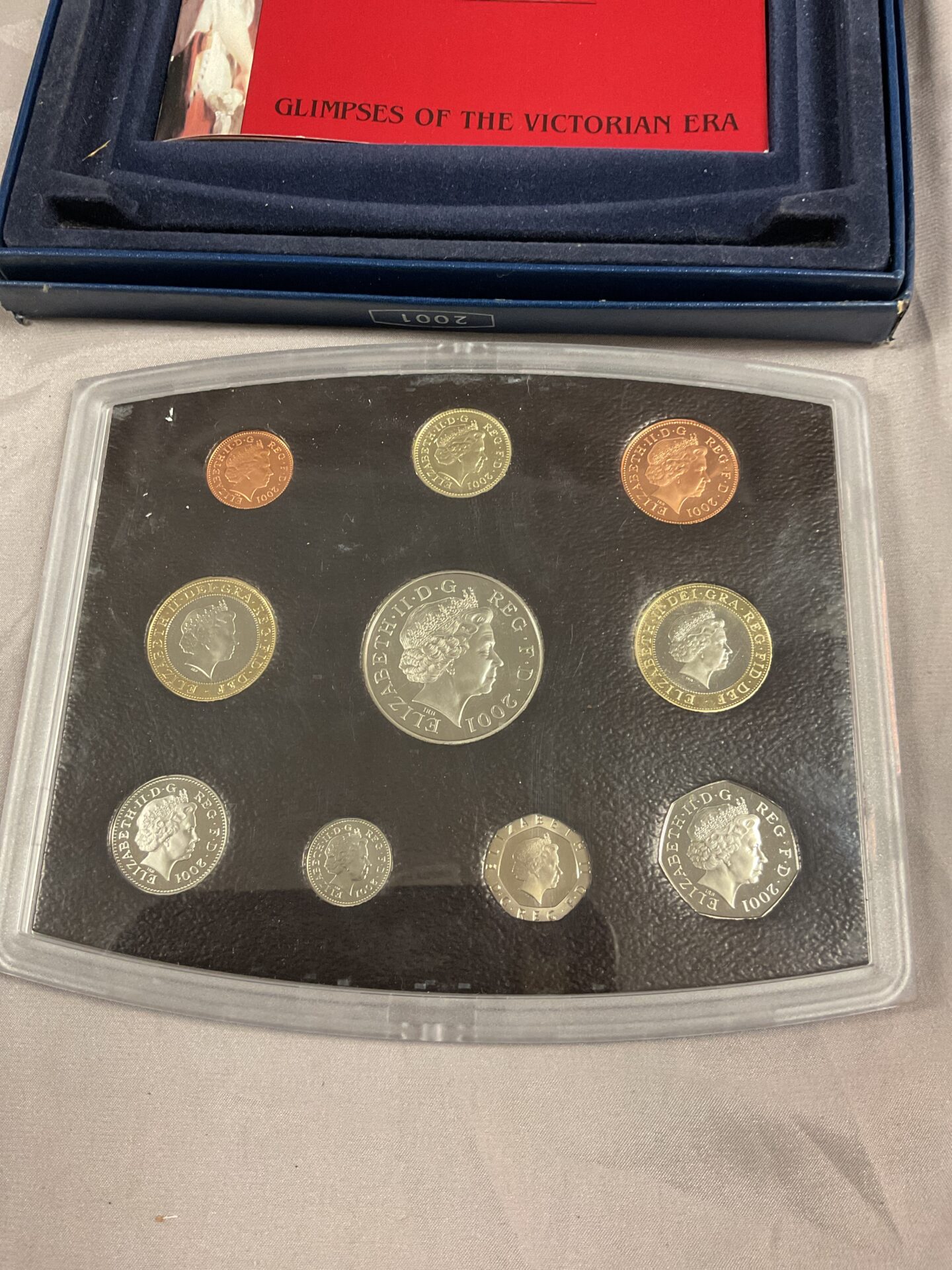 817 2001 United Kingdom proof coin set glimpses of the Victorian era