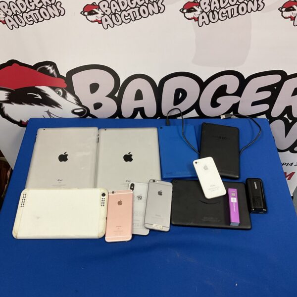 Apple tablet and phone bundle for repair or collection.