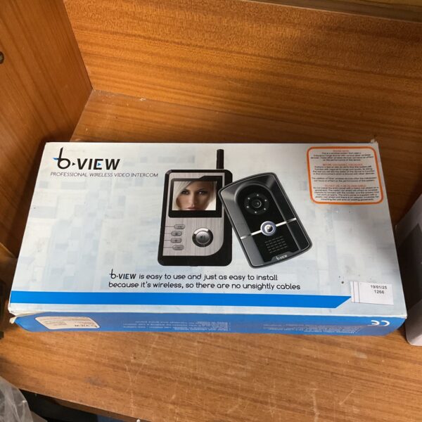 B view wireless video intercom system for home security.