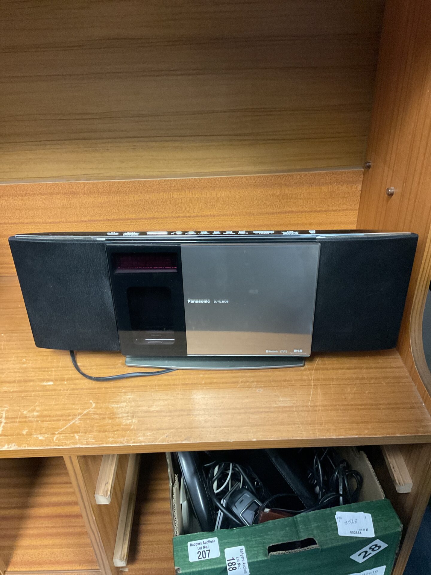 187 Panasonic sc-hc40db vertical loading cd dab radio system
